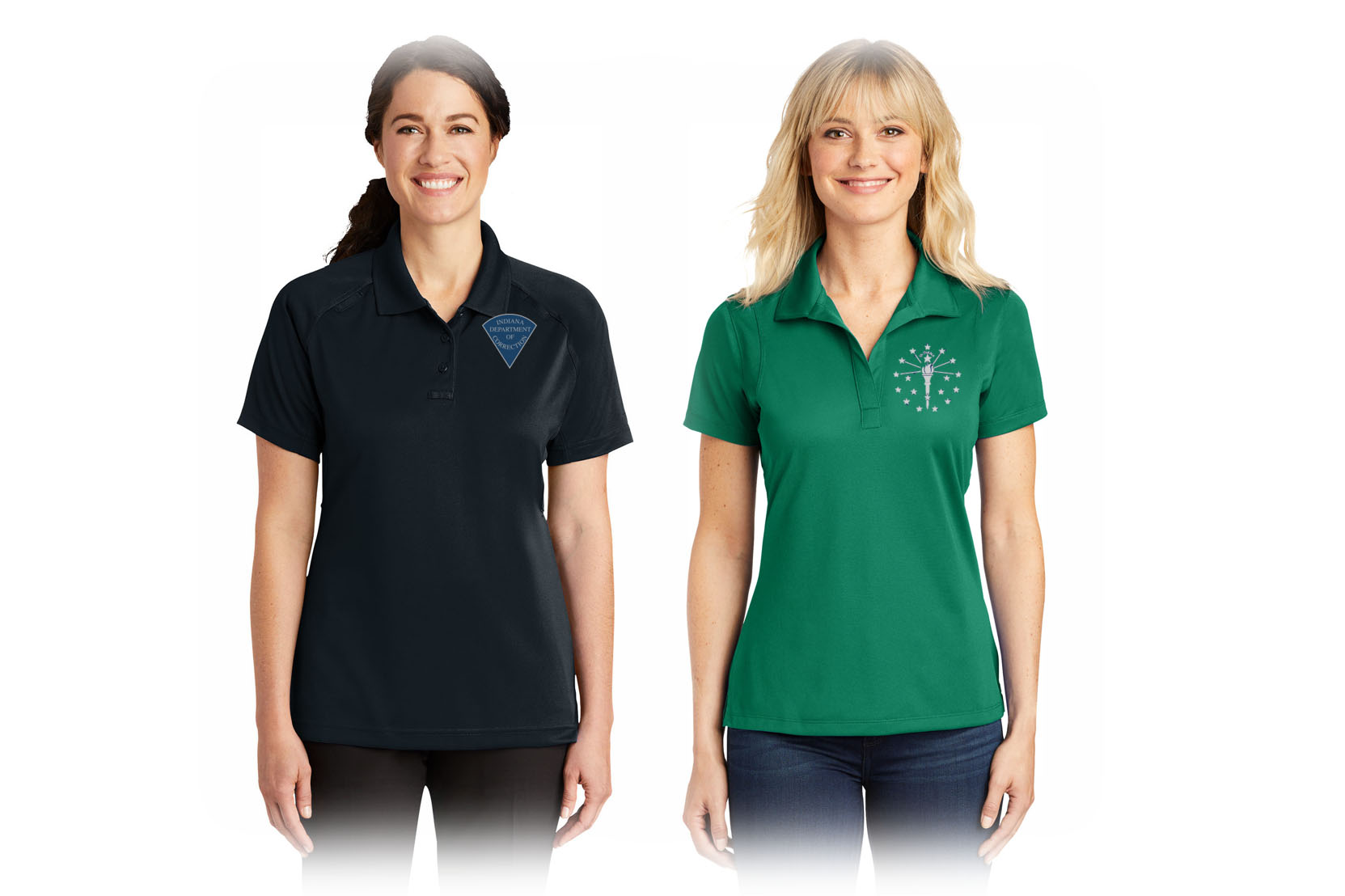 Womens Custody Polos Navy or Non Custody Polo Green